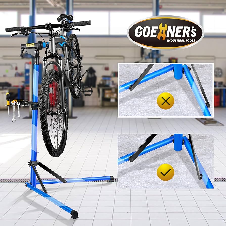 【ほぼ新品】Bikehand自転車修理スタンド Amazon | BIKEHAND自転車修理メカニックワークスタンド-家庭用